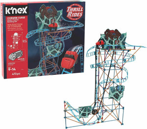 KNEX Thrill Rides Cobweb Curse Roller Coaster Building Set Ages 9+ Toy Build Fun