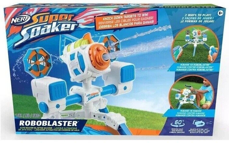 Nerf Super Soaker Robo Blaster Automatic Soaker Blasting Machine Water Play Aqua