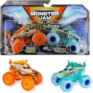 Monster Jam 2 Pack Official 1:64 Scale Diecast Truck Ages 3+ New Toy Race Car