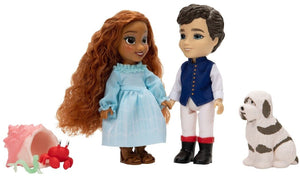 Disney Princess Little Mermaid Ariel & Eric Library Moment 6" Petite Set Doll
