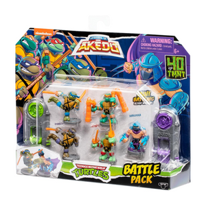 Akedo Teenage Mutant Ninja Turtles Battle Pack Mini Battling Warriors New Toy