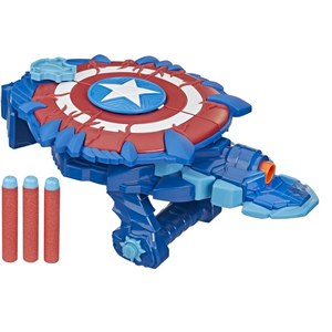 Marvel Captain America Monster Blast Shield with NERF Darts Roleplay Toy Kids 5+