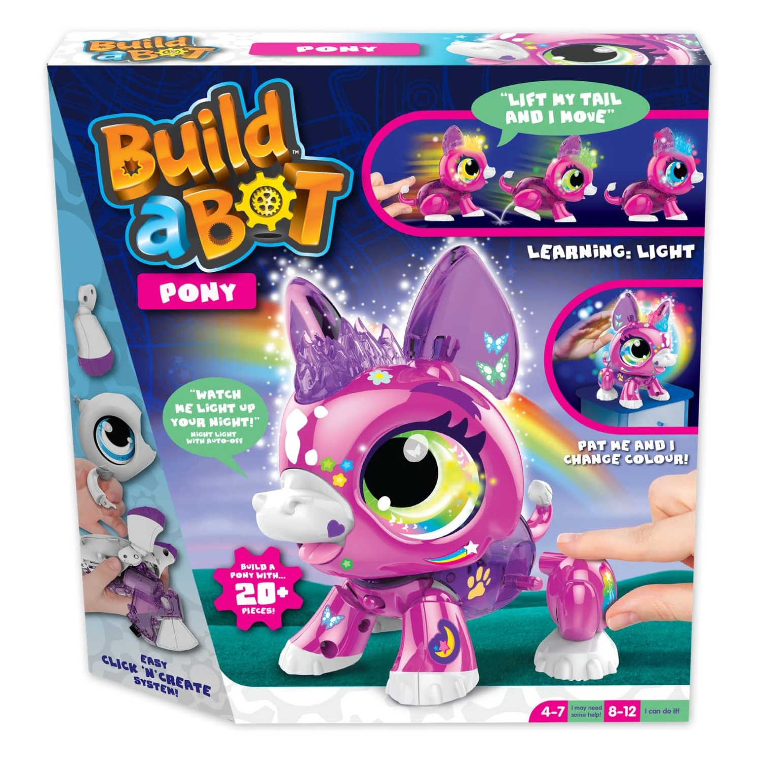 Build A Bot Robotic Pony Light Sounds STEM Learning Interactive Toy for Kids