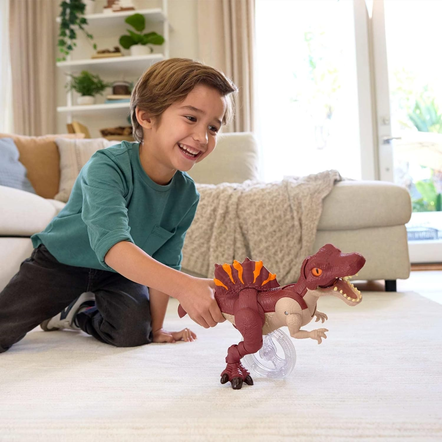 Fisher-Price Imaginext Jurassic World Spinosaurus Dinosaur Lunge Chomp Toy 3+