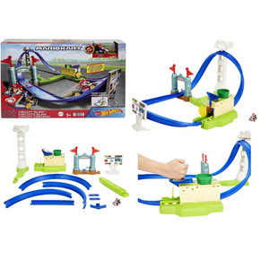 Hot Wheels New Toy Mariokart Circuit Slam Track Set Ages 5+ Race Car Mario Kart