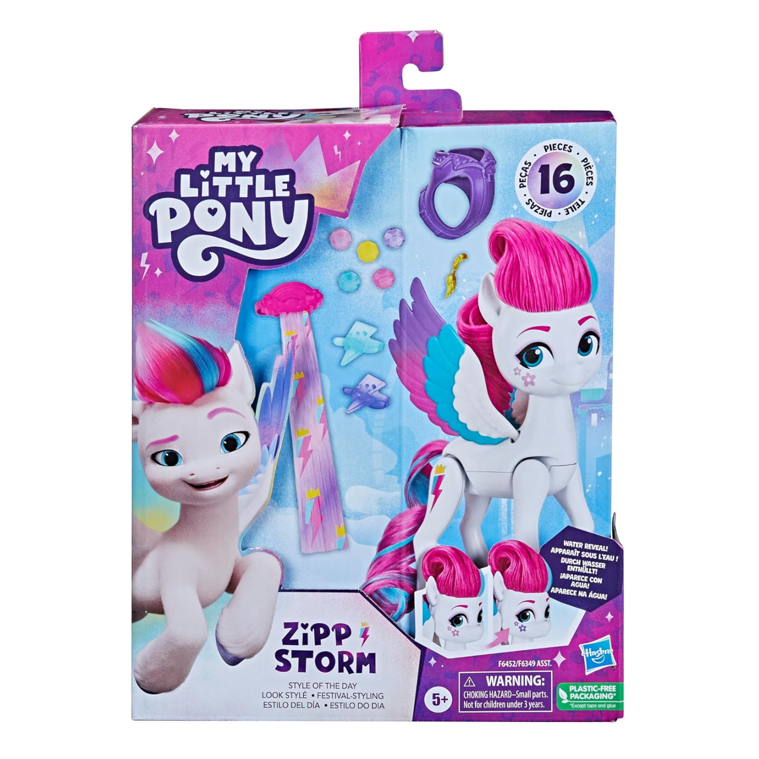My Little Pony Zipp Storm Style Of The Day 5.5 Inch Styling Doll Toy For Kids 5+