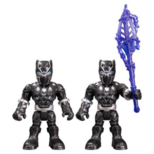 Super Hero Adventures 5 Inch Action Figure 5 Pack Spider Man Black Panther Hulk