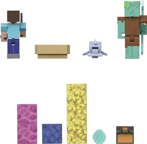Minecraft Dolphins Adventure Treasure Pack Hunt Story Pack Ages 6+ Toy Figures