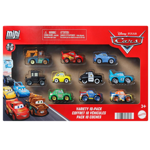 Disney Pixar Cars Mini Racers 10-Pack Die-Cast Vehicle Set Movie Characters 3+