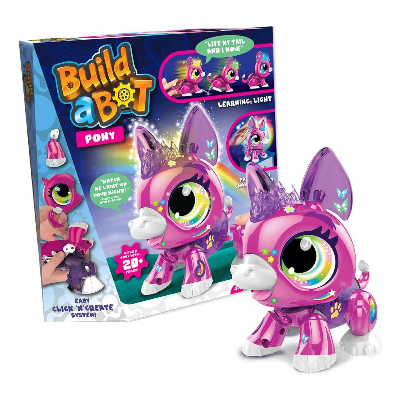 Build A Bot Robotic Pony Light Sounds STEM Learning Interactive Toy for Kids
