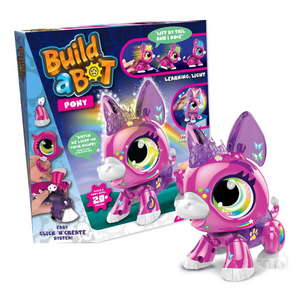 Build A Bot Robotic Pony Light Sounds STEM Learning Interactive Toy for Kids