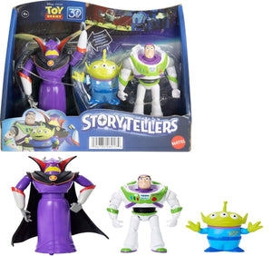 Mattel Disney Pixar Toy Story Action Figure Set Buzz Lightyear Zurg Woody Jessie