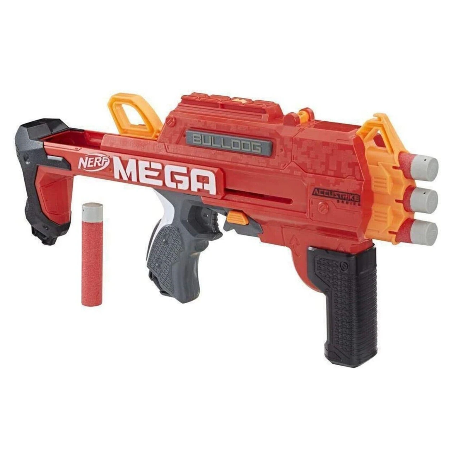 NERF AccuStrike Mega Bulldog Blaster Ages 8+ Toy Fire Gun Play Target Darts Gift