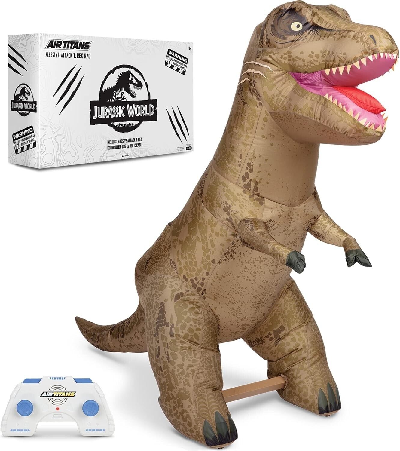 Jurassic World Massive Attack Inflatable T-Rex RC Over 6 Feet Long Dinosaur Play