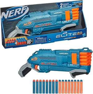 Nerf Elite 2.0 Warden DB-8 Blaster 16 Official Nerf Darts Ages 8+ New Toy Gun