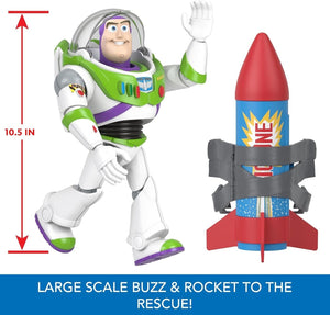 Mattel Disney Pixar Toy Story Rocket Rescue Buzz Lightyear Talking Action Figure