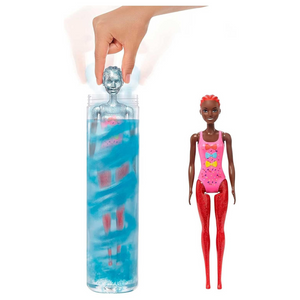 Barbie Color Reveal Glitter Hair Swaps Doll Playset with 25 Surprises for Kids