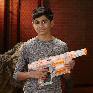Nerf Modulus Ghost Ops Shadow ICS-6 Blaster Light Up Custom 6 Darts Ages 8 +