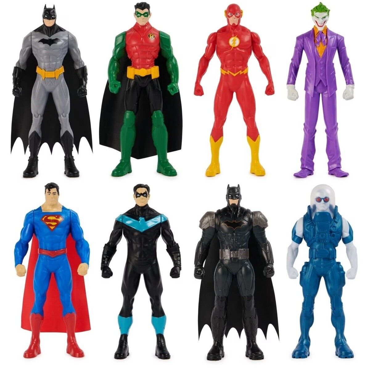Batman 8 Pack 15cm DC Batman Action Figures Ages 3+ New Toy Superman Joker Flash