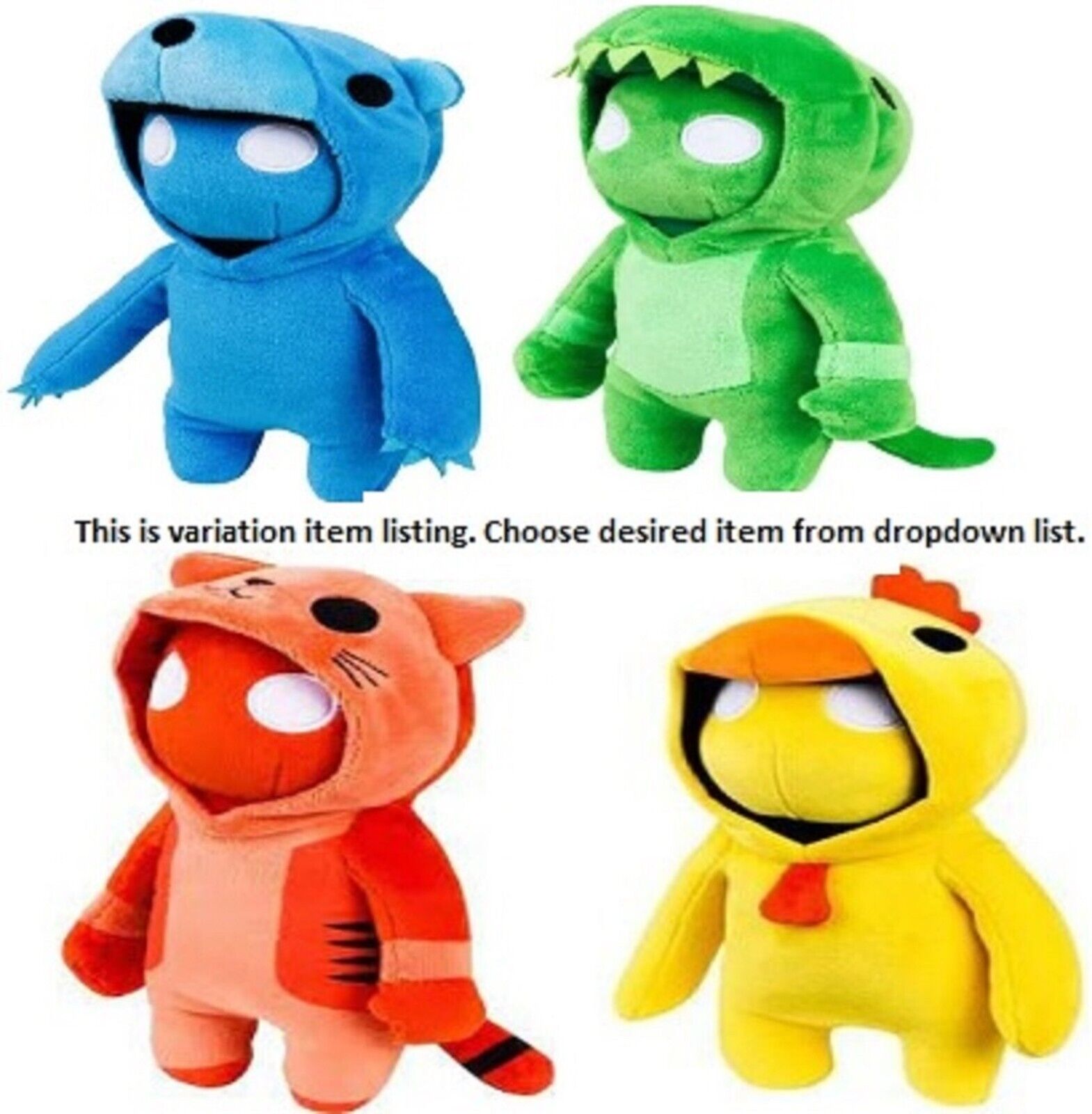 Gang Beasts Buddies Soft Plush New Toy Ages 6+ Video Game Play 4 Figures