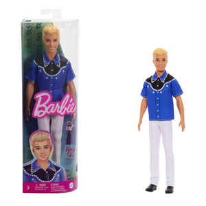 Barbie Fashionistas Ken Doll #226 Blonde Hair Western Outfit Pants Boots Toy 3+