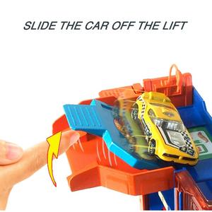 Hot Wheels City Downtown Track Set City Parking Garage Car Wash Burger Play