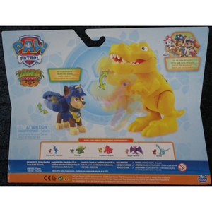 PAW Patrol Dino Rescue Chase Hero Pup with T-Rex & Surprise Dinosaur Toy Set 3+