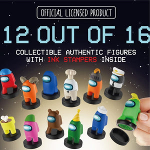 Among Us Series 2 Crewmate Stamper Figures 12-Pack Assorted Deluxe Box