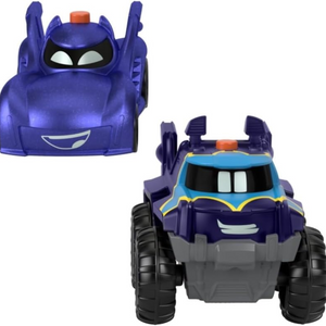 Fisher-Price DC Batwheels Light-Up Toy Cars 2-Pack 1:55 Scale Vehicles Kids 3+