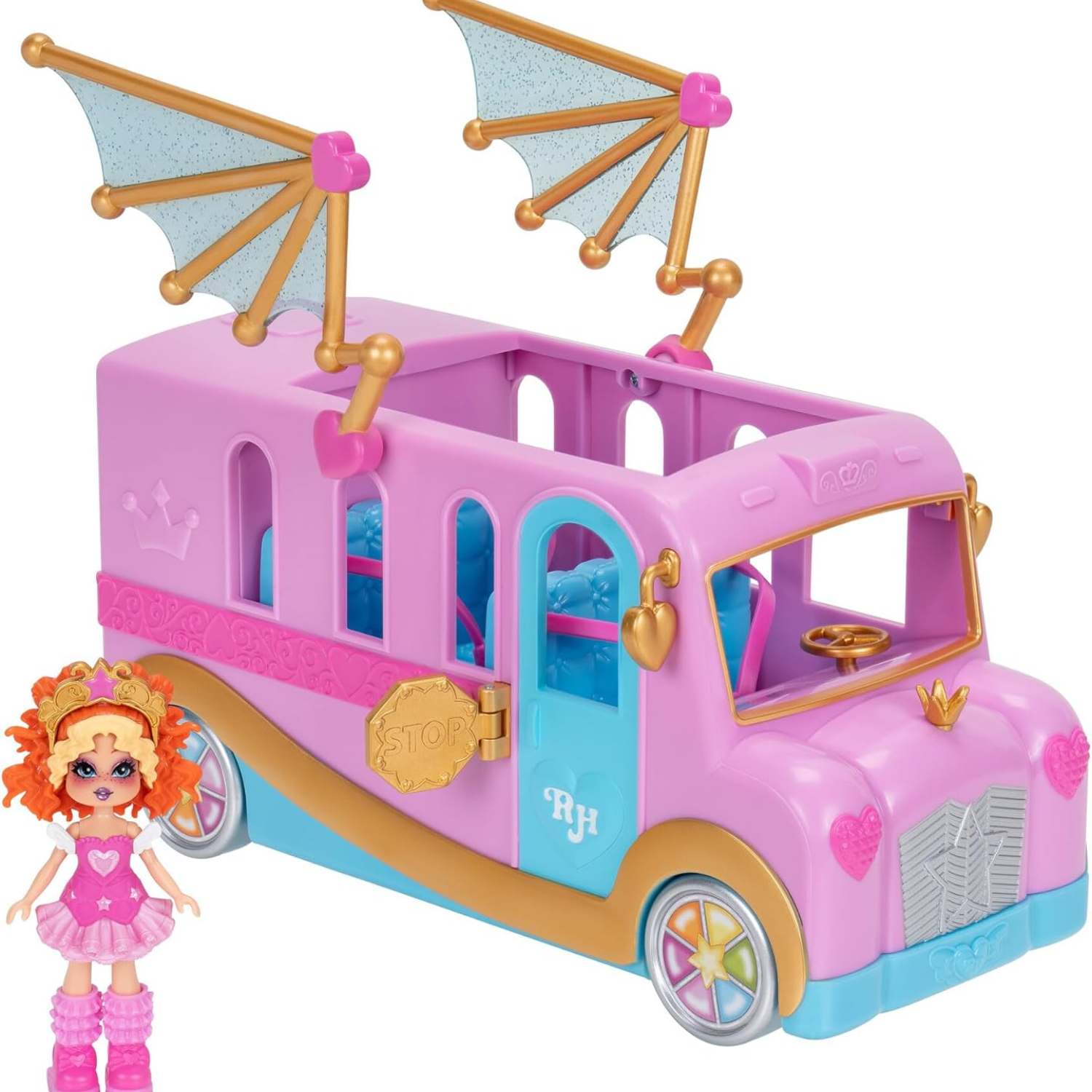 Royale High Styling Bus Official Playset with Doll Accessories Kids Toy Ages 3+