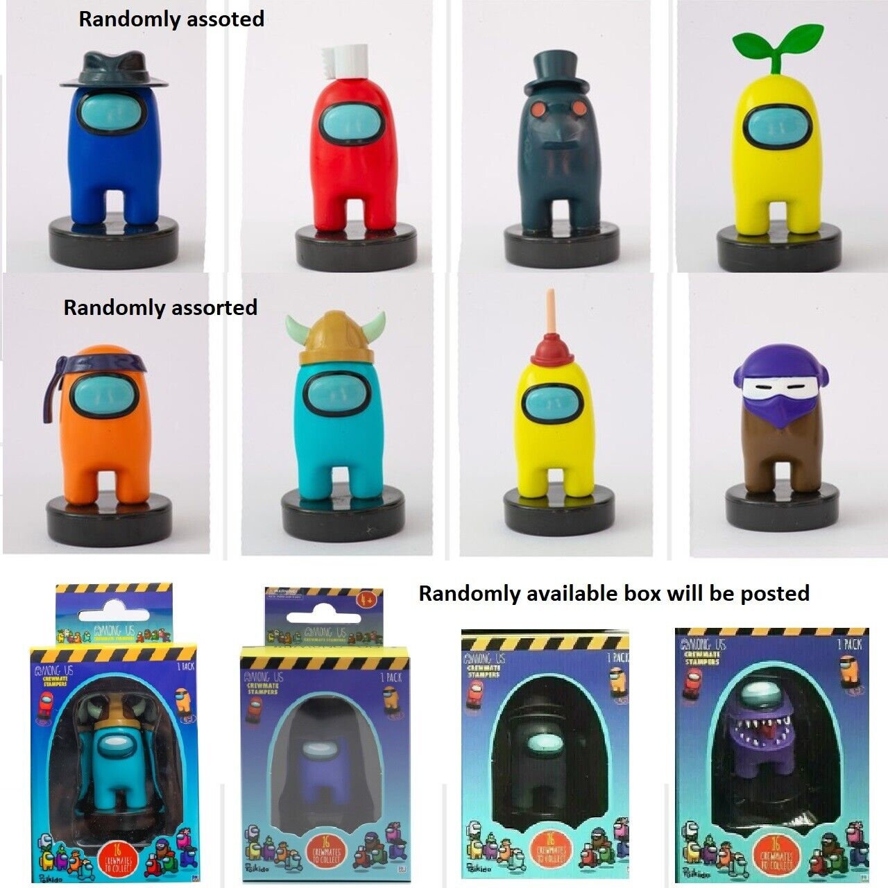 Among Us Randomly assorted Crewmate Stampers Single Pack 5cm Video Game