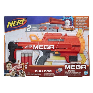 NERF AccuStrike Mega Bulldog Blaster Ages 8+ Toy Fire Gun Play Target Darts Gift