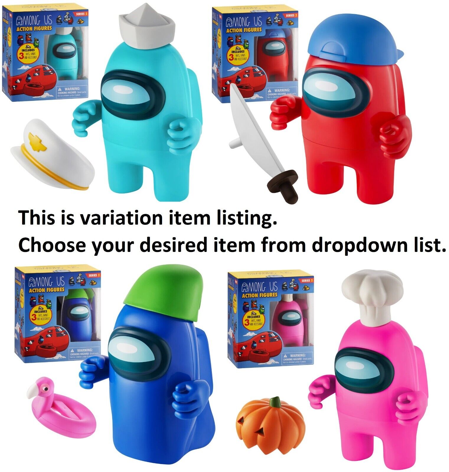 Among Us Series 2 Crewmate Figure Medium Sized 4.5 Inch Figure Ages 3+ New Toy