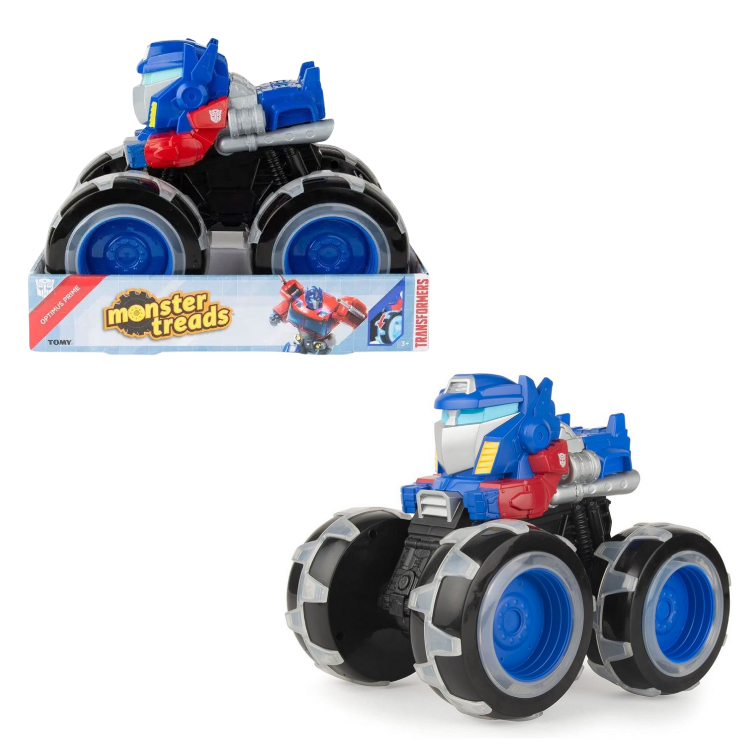 Transformers Optimus Prime Monster Treads Truck with Light-Up Wheels Toy