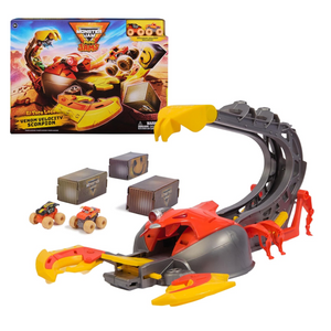 Monster Jam El Toro Loco Venom Velocity Scorpion Playset Mini Trucks Ages 3+