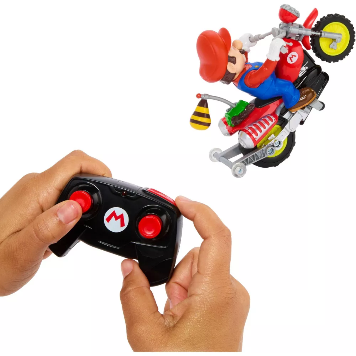 Hot Wheels RC Mario Galaxy Wheelie Motocross Remote-Controlled Bike New Toy