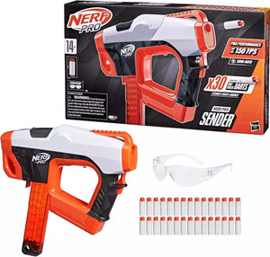Nerf Pro Sender Half-Length Semi Automatic Blaster 30 Nerf Pro Darts Eyewear