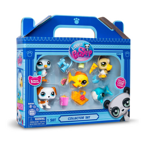 Littlest Pet Shop Beach Besties Collector Pack 5 Pets with Accessories Card 4+