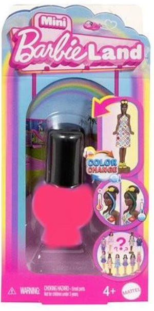 Barbie Surprise Mini BarbieLand Fashionista 1.5" Doll in Nail Polish Container