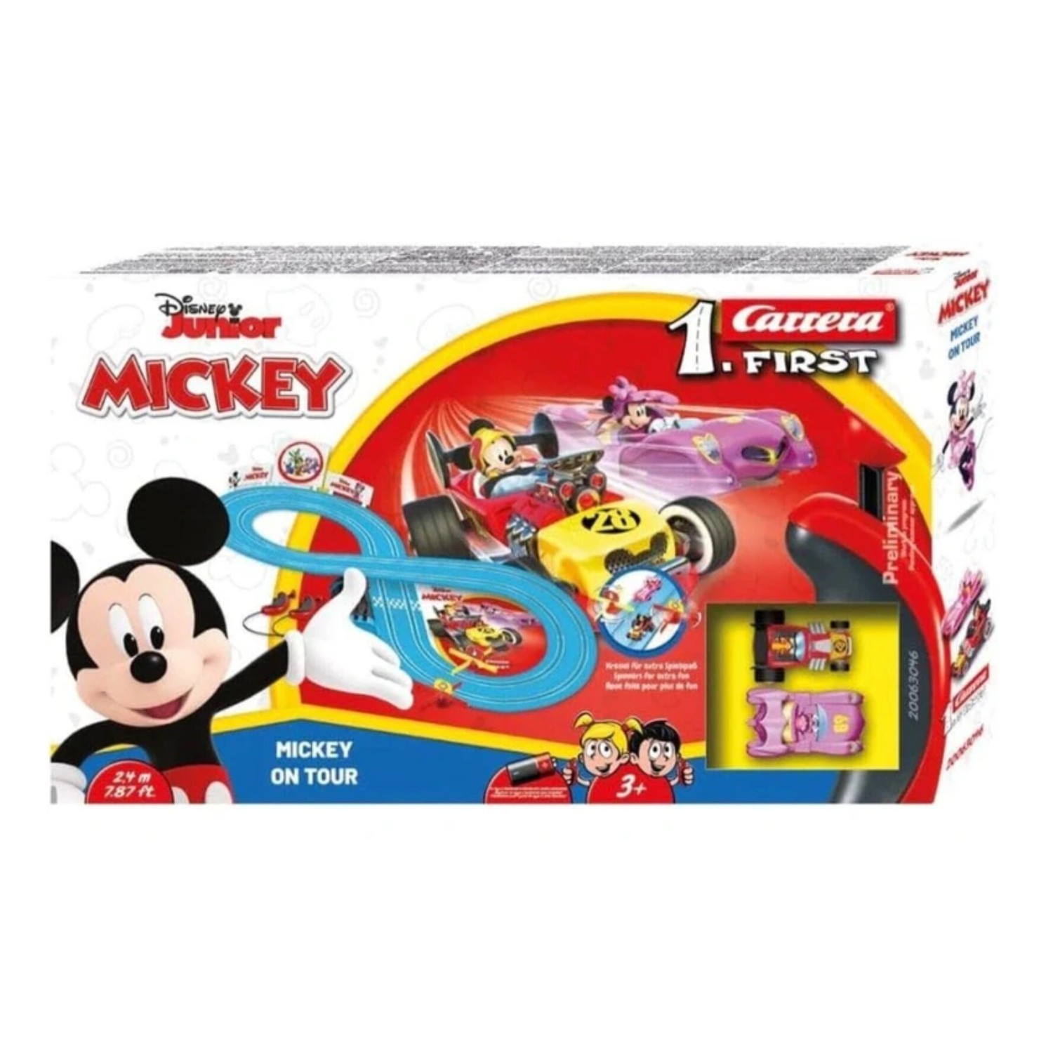 Carrera Mickey on Tour Disney Slot Car Race Track Minnie Mouse Play Race Game