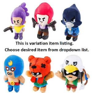 Brawl Stars Soft Plush Figure 6.5 Inch Bo Colt Crow El Primo Nita Shelly