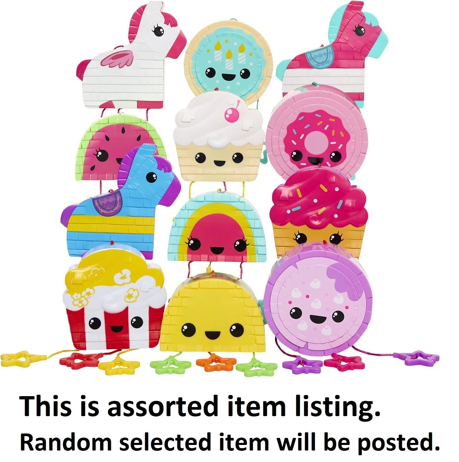 Pinata Assorted Fiesta Mini Collectible Pinatas Bursting with Surprises Party