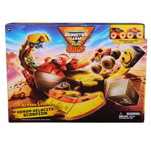 Monster Jam El Toro Loco Venom Velocity Scorpion Playset Mini Trucks Ages 3+