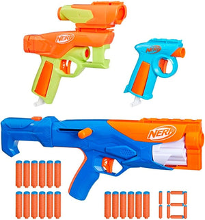 NERF N-Series Ultimate Gear Pack 3 Blasters with Scope & Stock Ages 8+ New Toy