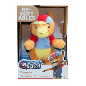 Kangaroo Beach Resoftables Pounce 10 Inch Plush Soft Cuddly Eco Toy Ages 0+