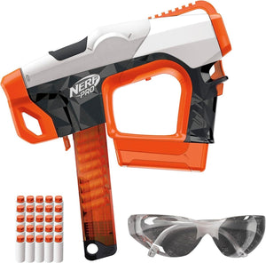 Nerf Pro Sender Half-Length Semi Automatic Blaster 30 Nerf Pro Darts Eyewear