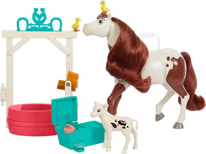 Spirit Boomerang Bath Adventure Playset Horse Baby Duck Bathtub Brush