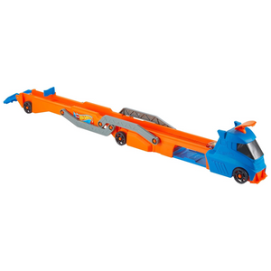 Hot Wheels Toy Car Truck Hauler Transforms into 2.5 Feet Raceway New Toy