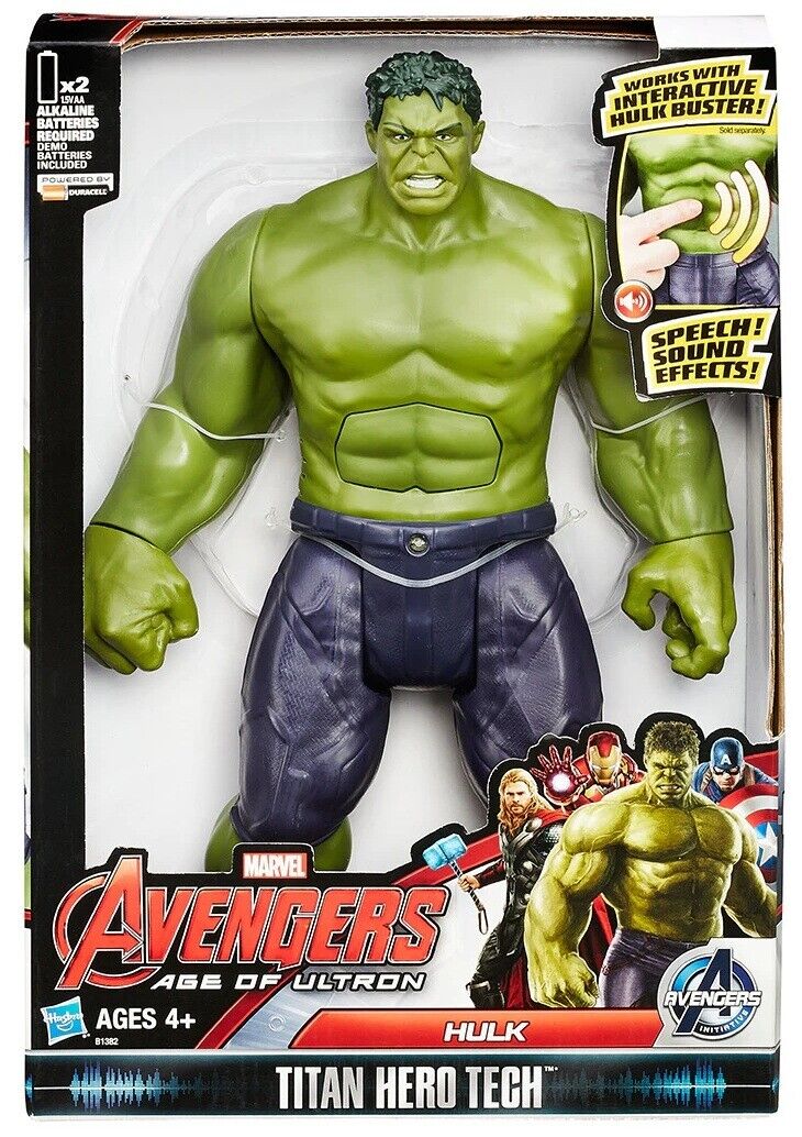 Avengers Hulk Electronic 12 Inch Titan Hero Tech Action Figure Marvel Play Gift