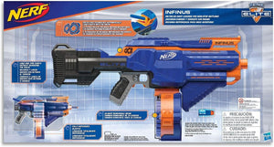 Nerf Elite Infinus Motorised Blaster with 30 Elite Darts and 30 Dart Drum Toy